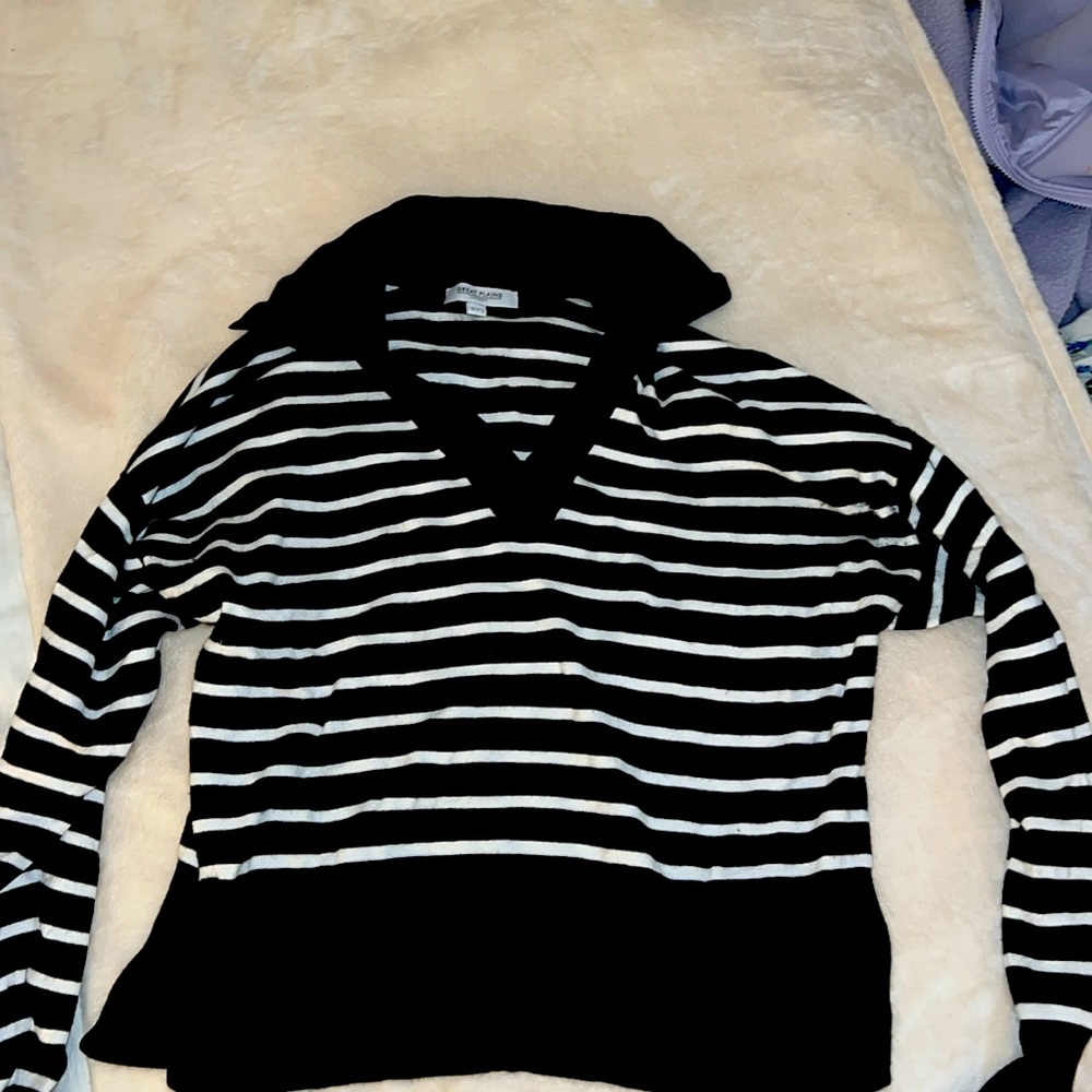 British striped sweater